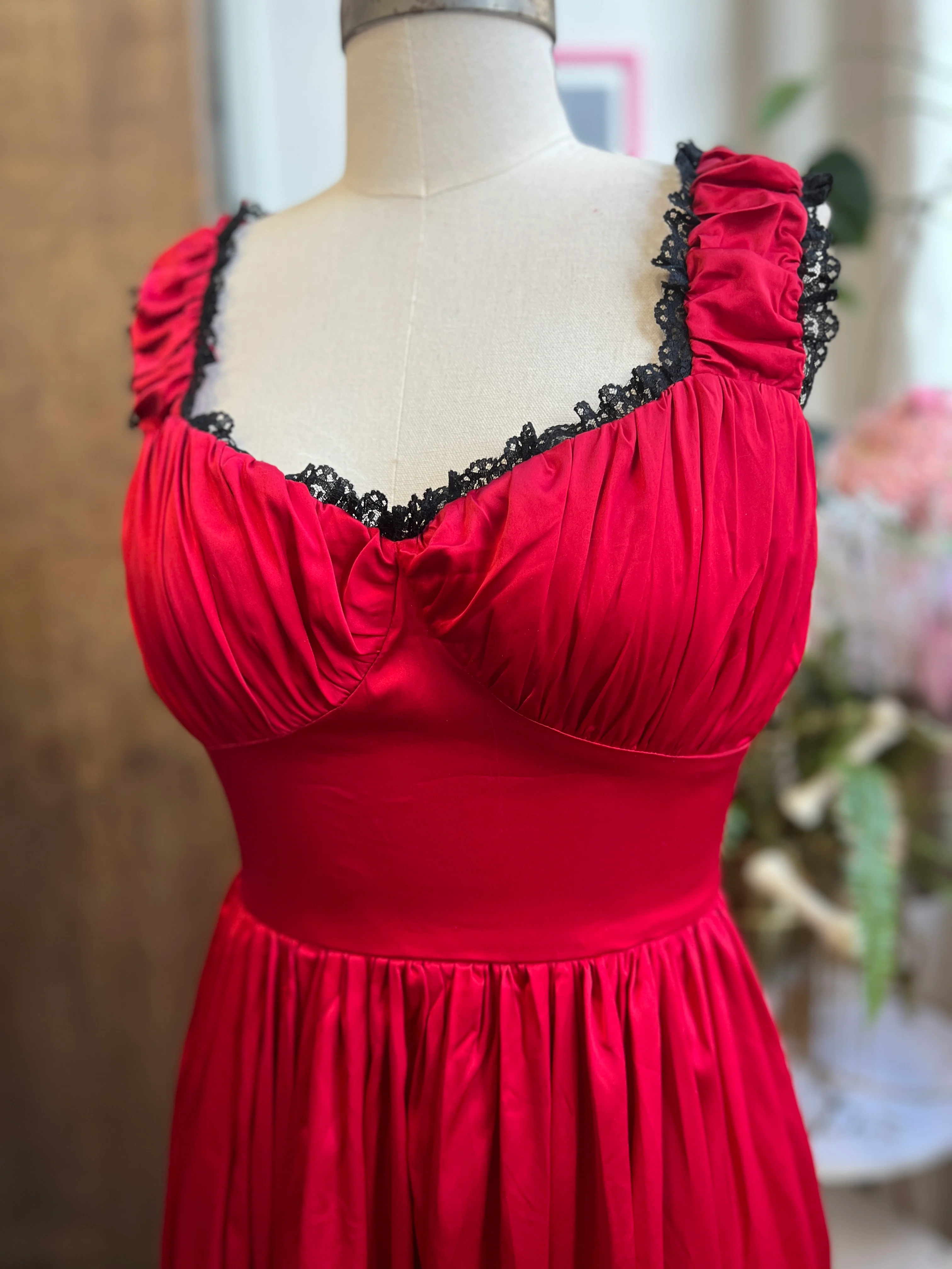 *PRE ORDER* Cosette Maxi Dress in Crimson Red - Image 4