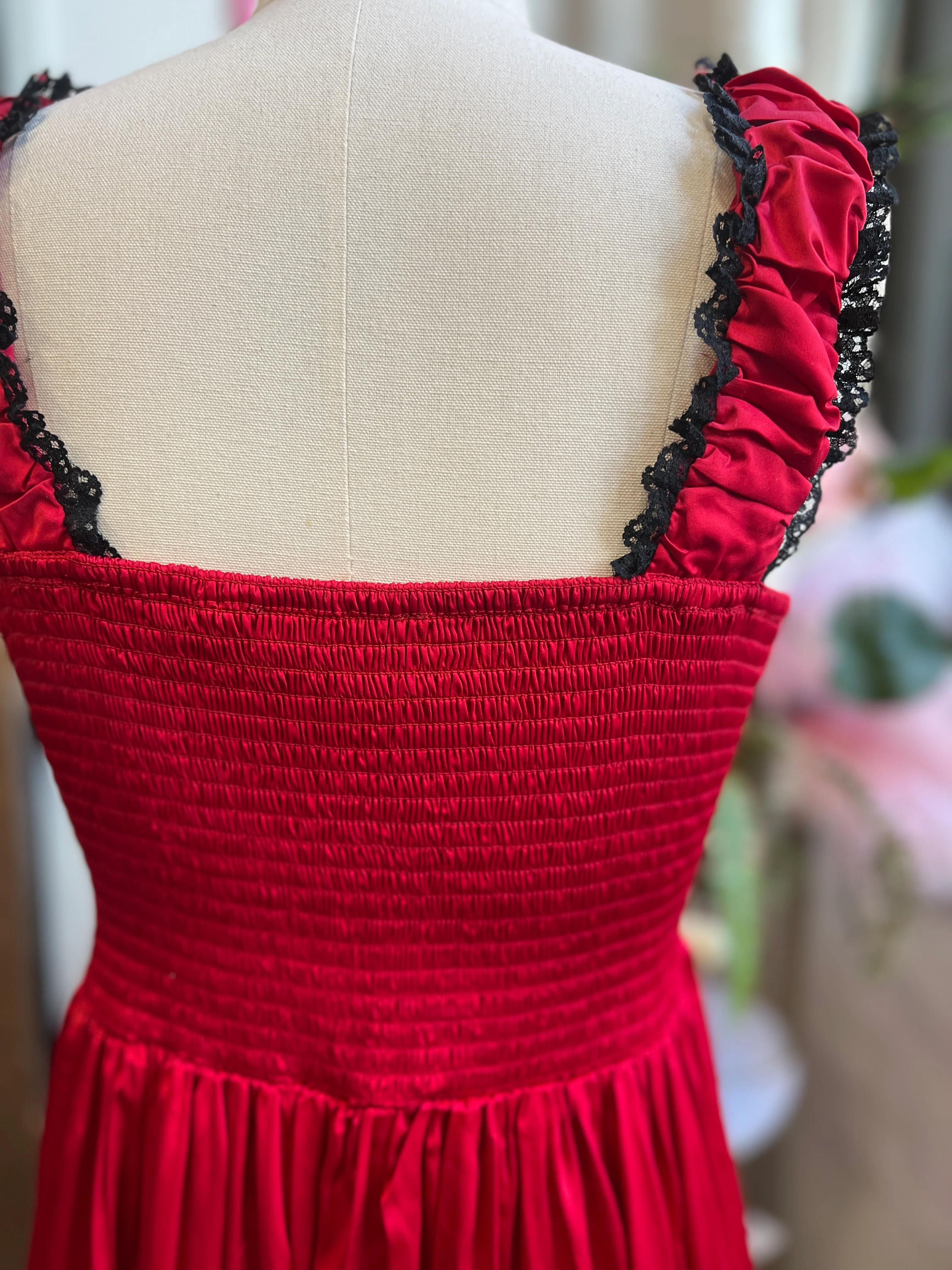 *PRE ORDER* Cosette Maxi Dress in Crimson Red - Image 7